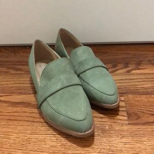 Mint Green Loafers